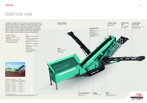 Mobile Siebanlagen Powerscreen Chieftain 1400