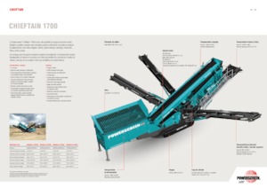 Mobile Siebanlagen Powerscreen Chieftain 1700