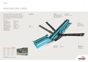 Mobile Siebanlagen Powerscreen Chieftain 2200 3 Deck