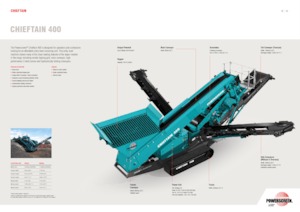 Mobile Siebanlagen Powerscreen Chieftain 400
