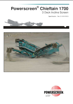 Mobile Siebanlagen Powerscreen Chieftain 1700 3 Deck