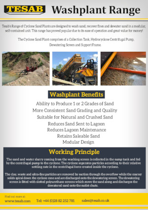 Mobile Siebanlagen Tesab DSP150 