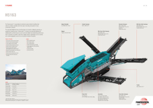 Mobile Siebanlagen Powerscreen H5163