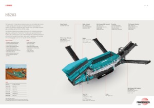 Mobile Siebanlagen Powerscreen H6203