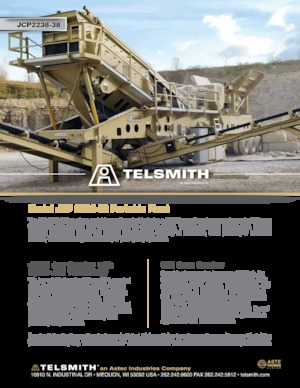 Mobile Siebanlagen Telsmith JCP 2238-38