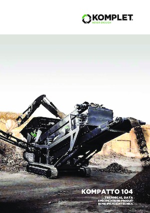 Mobile Siebanlagen Komplet KOMPATTO 104