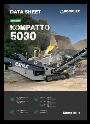 Mobile Siebanlagen Komplet KOMPATTO 5030