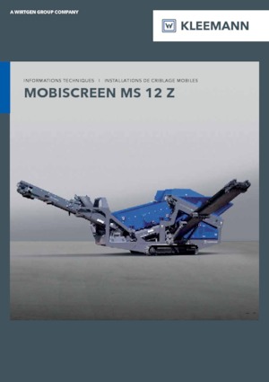 Mobile Siebanlagen Kleemann MS 12 Z