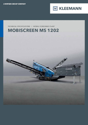 Mobile Siebanlagen Kleemann MS 1202