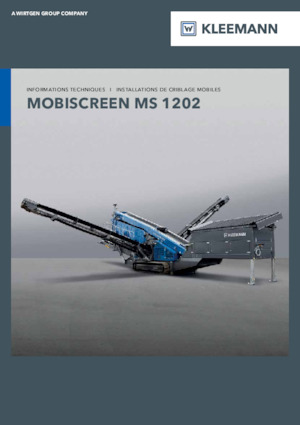 Mobile Siebanlagen Kleemann MS 1202