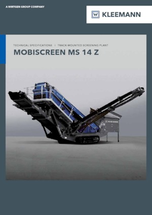 Mobile Siebanlagen Kleemann MS 14 Z