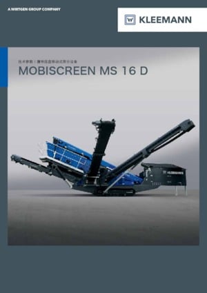 Mobile Siebanlagen Kleemann MS 16 D