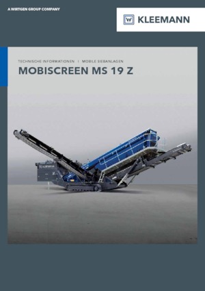Mobile Siebanlagen Kleemann MS 19 Z