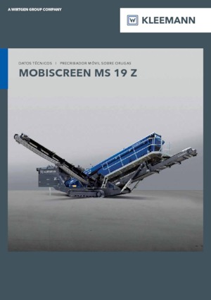 Mobile Siebanlagen Kleemann MS 19 Z