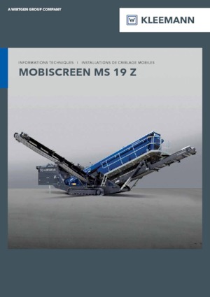 Mobile Siebanlagen Kleemann MS 19 Z