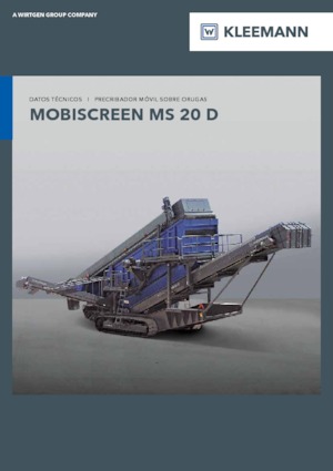 Mobile Siebanlagen Kleemann MS 20 D
