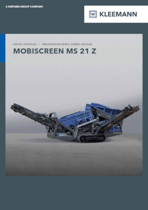 Mobile Siebanlagen Kleemann MS 21 Z