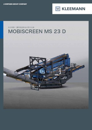 Mobile Siebanlagen Kleemann MS 23 D