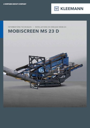 Mobile Siebanlagen Kleemann MS 23 D