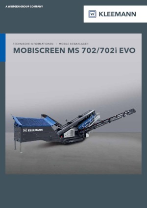 Mobile Siebanlagen Kleemann MS 702i EVO