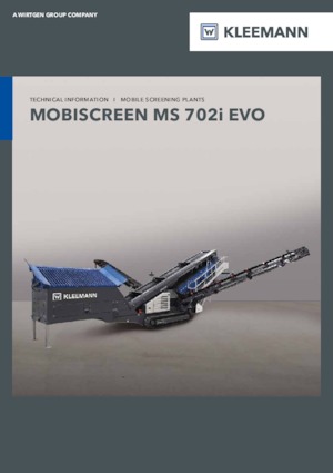 Mobile Siebanlagen Kleemann MS 702i EVO