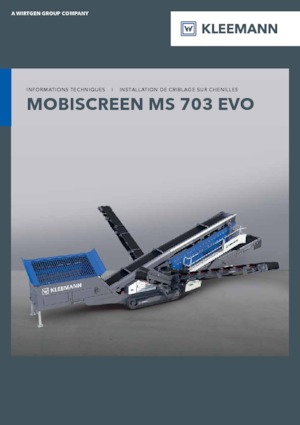Mobile Siebanlagen Kleemann MS 703i EVO