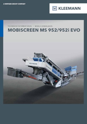 Mobile Siebanlagen Kleemann MS 952i EVO