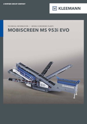 Mobile Siebanlagen Kleemann MS 953i EVO