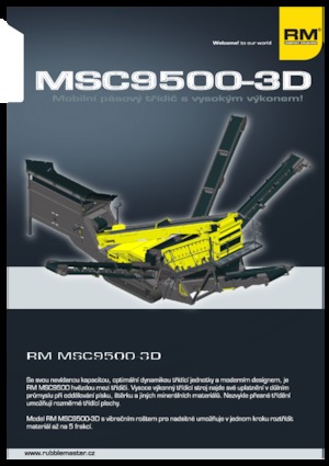 Mobile Siebanlagen Rubble Master MSC9500-3D
