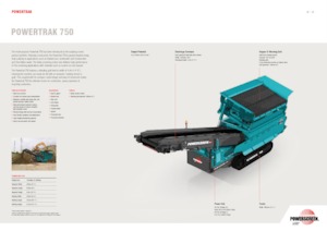 Mobile Siebanlagen Powerscreen Powertrak 750