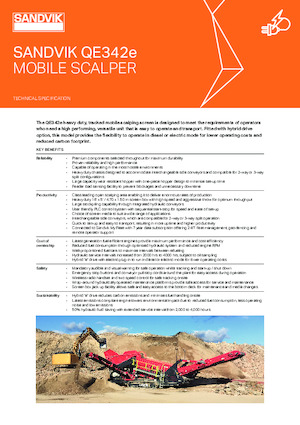 Mobile Siebanlagen Sandvik QE342e
