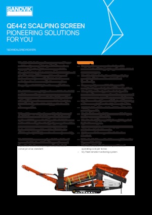 Mobile Siebanlagen Sandvik QE442 FFMS