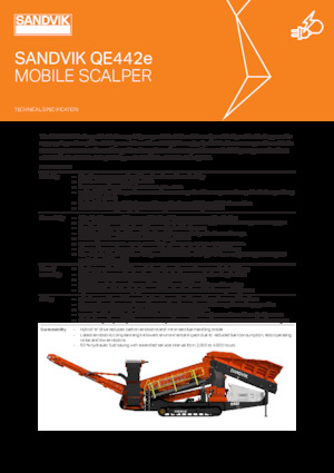 Mobile Siebanlagen Sandvik QE442e