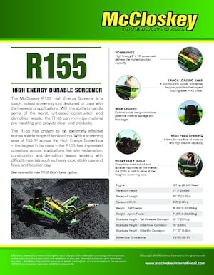 Mobile Siebanlagen McCloskey R155
