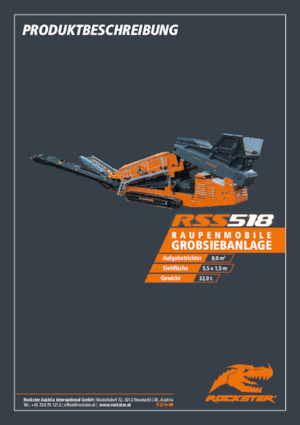 Mobile Siebanlagen Rockster RSS518