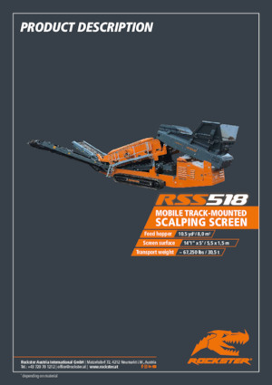 Mobile Siebanlagen Rockster RSS518