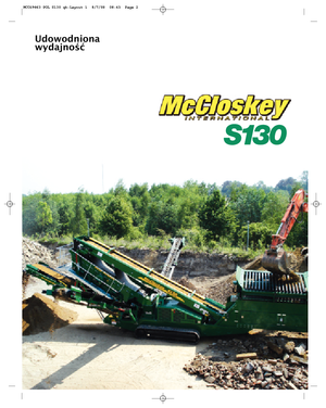 Mobile Siebanlagen McCloskey S130 2-Deck