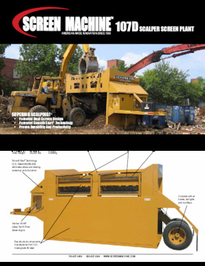 Mobile Siebanlagen Screen Machine Industries  Scalper 107D