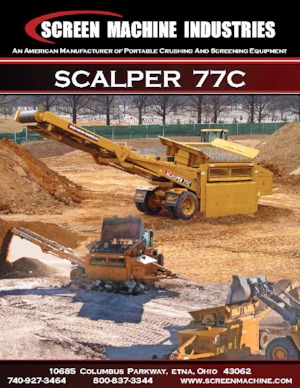 Mobile Siebanlagen Screen Machine Industries  Scalper 77C