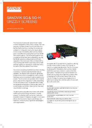 Mobile Siebanlagen Sandvik SG1841