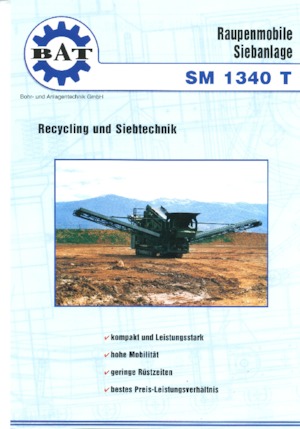 Mobile Siebanlagen BAT SM 1340 T
