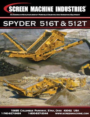 Mobile Siebanlagen Screen Machine Industries  Spyder 516T