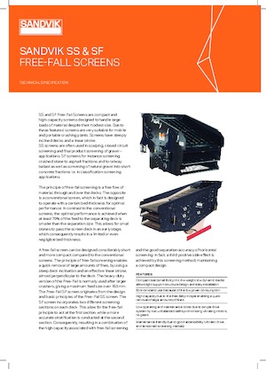 Mobile Siebanlagen Sandvik SF1443