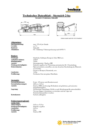 Mobile Siebanlagen Backers 2-ha
