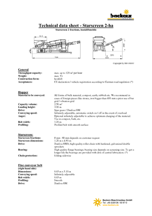 Mobile Siebanlagen Backers 2-ha