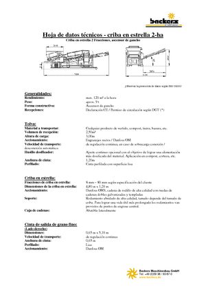Mobile Siebanlagen Backers 2-ha