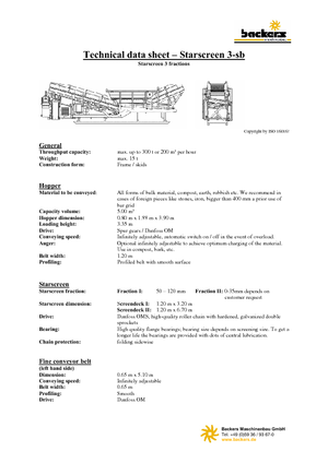 Mobile Siebanlagen Backers Sternsieb 3-sb