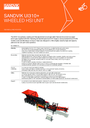 Mobile Siebanlagen Sandvik UI310+ HSI