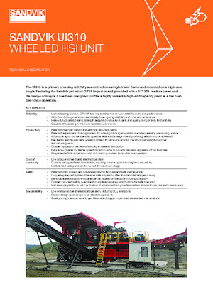 Mobile Siebanlagen Sandvik UI310 HSI
