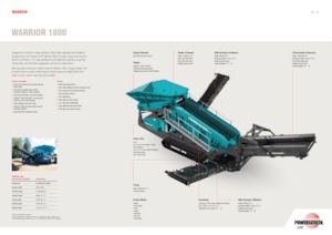 Mobile Siebanlagen Powerscreen Warrior 1800